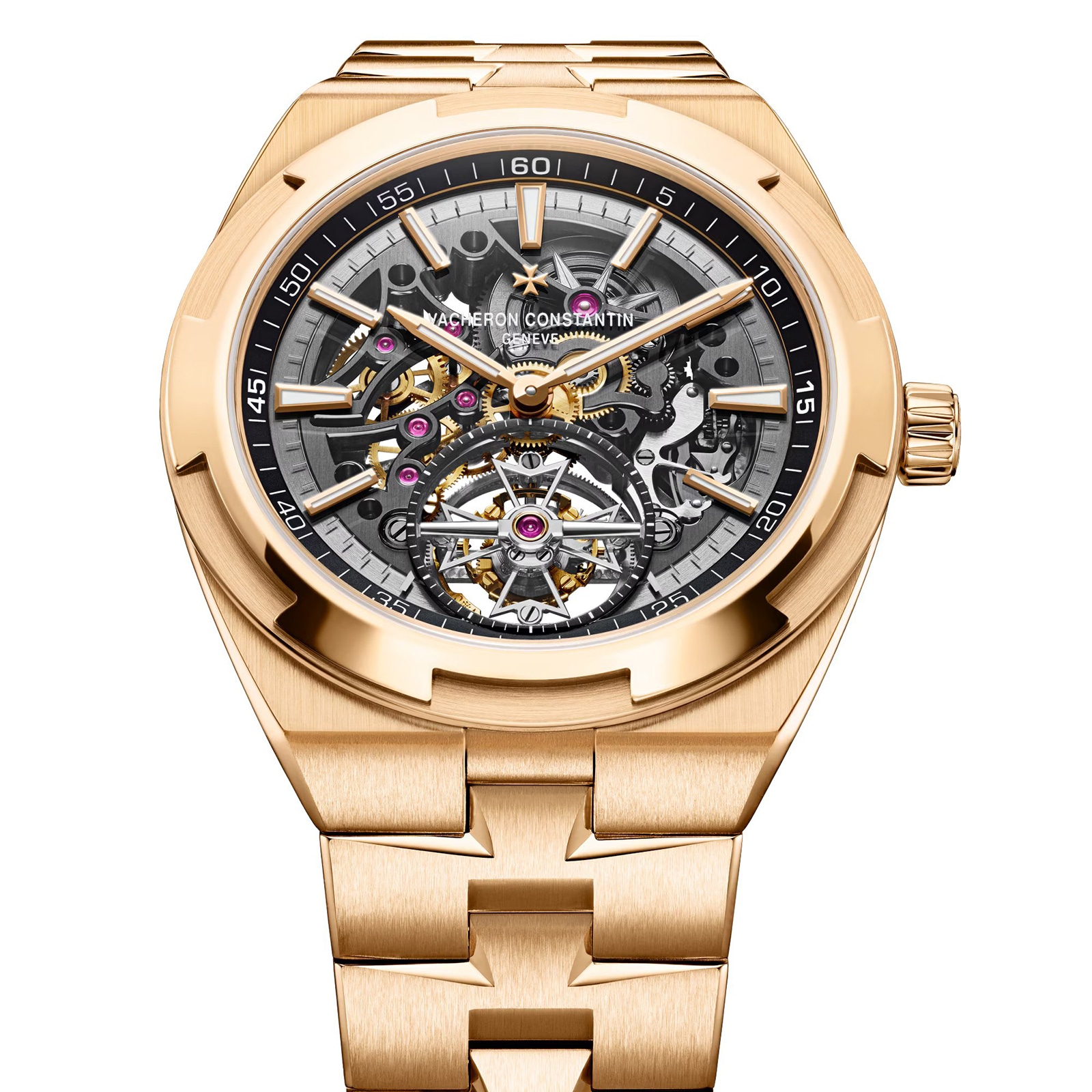 Vacheron Constantin Overseas Tourbillon Skeleton 42.5mm Pink Gold Watch Vacheron Constantin Overseas Tourbillon Skeleton 42.5mm Pink Gold Watch