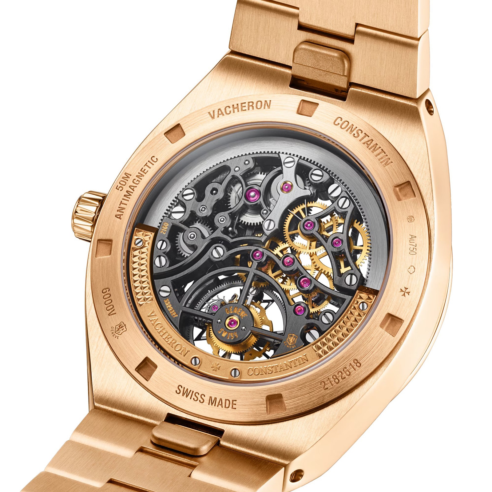 Vacheron Constantin Overseas Tourbillon Skeleton 42.5mm Pink Gold Watch Vacheron Constantin Overseas Tourbillon Skeleton 42.5mm Pink Gold Watch