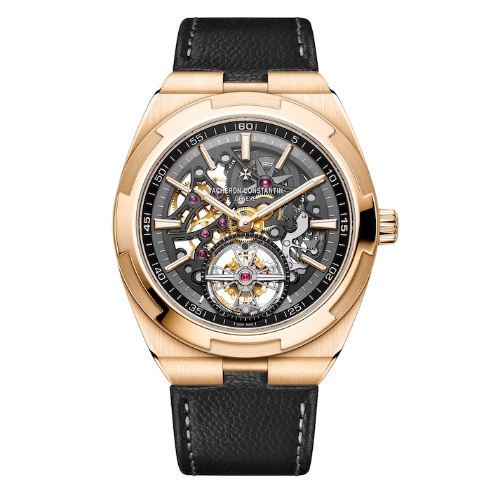 Vacheron Constantin Overseas Tourbillon Skeleton 42.5mm Pink Gold Watch