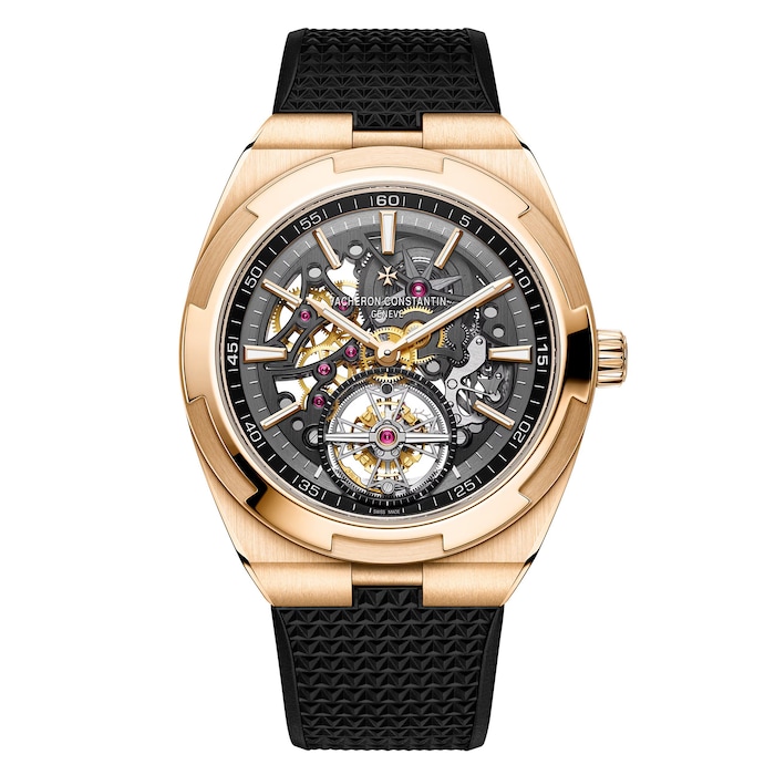 Vacheron Constantin Overseas Tourbillon Skeleton 42.5mm Pink Gold Watch