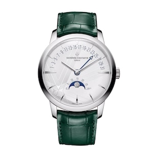 Vacheron Constantin Patrimony Moon Phase Retrograde Date 42.5mm Watch White Gold