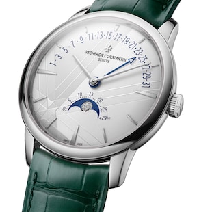 Vacheron Constantin Patrimony Moon Phase Retrograde Date 42.5mm Watch White Gold
