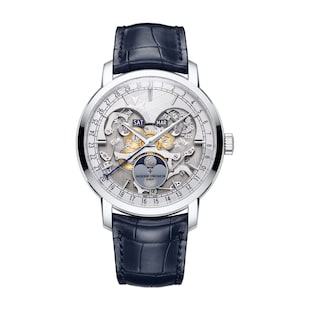 Vacheron Constantin Traditionnelle Complete Calendar Openface 41mm Watch Platinum