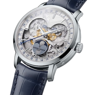 Vacheron Constantin Traditionnelle Complete Calendar Openface 41mm Watch Platinum