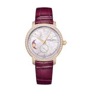 Vacheron Constantin Traditionelle Moon Phase 36mm Watch Pink Gold