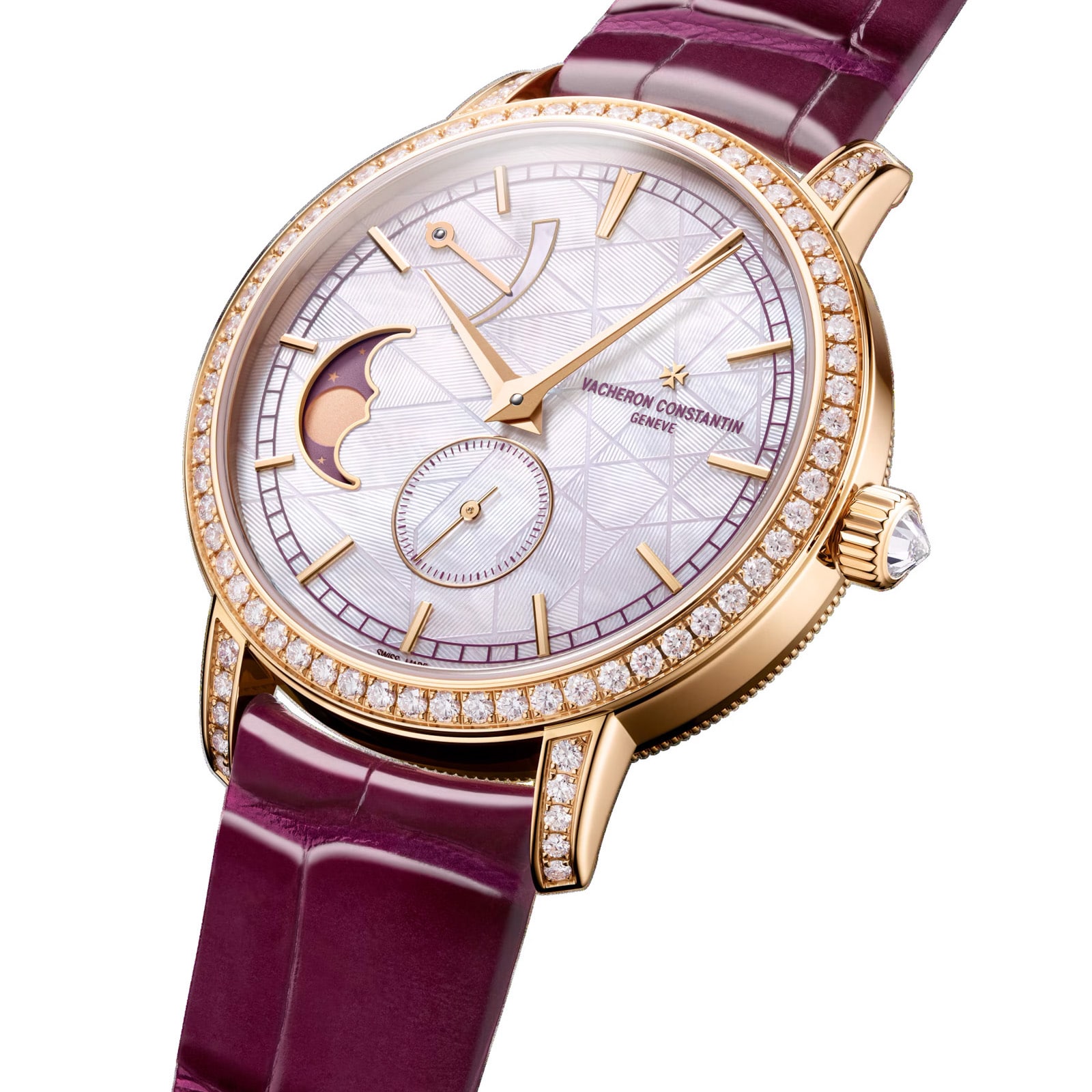 Vacheron Constantin Traditionelle Moon Phase 36mm Watch Pink Gold