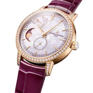 Vacheron Constantin Traditionelle Moon Phase 36mm Watch Pink Gold