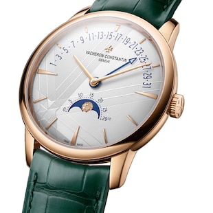 Vacheron Constantin Patrimony Moon Phase Retrograde Date 42.5mm Watch Pink Gold