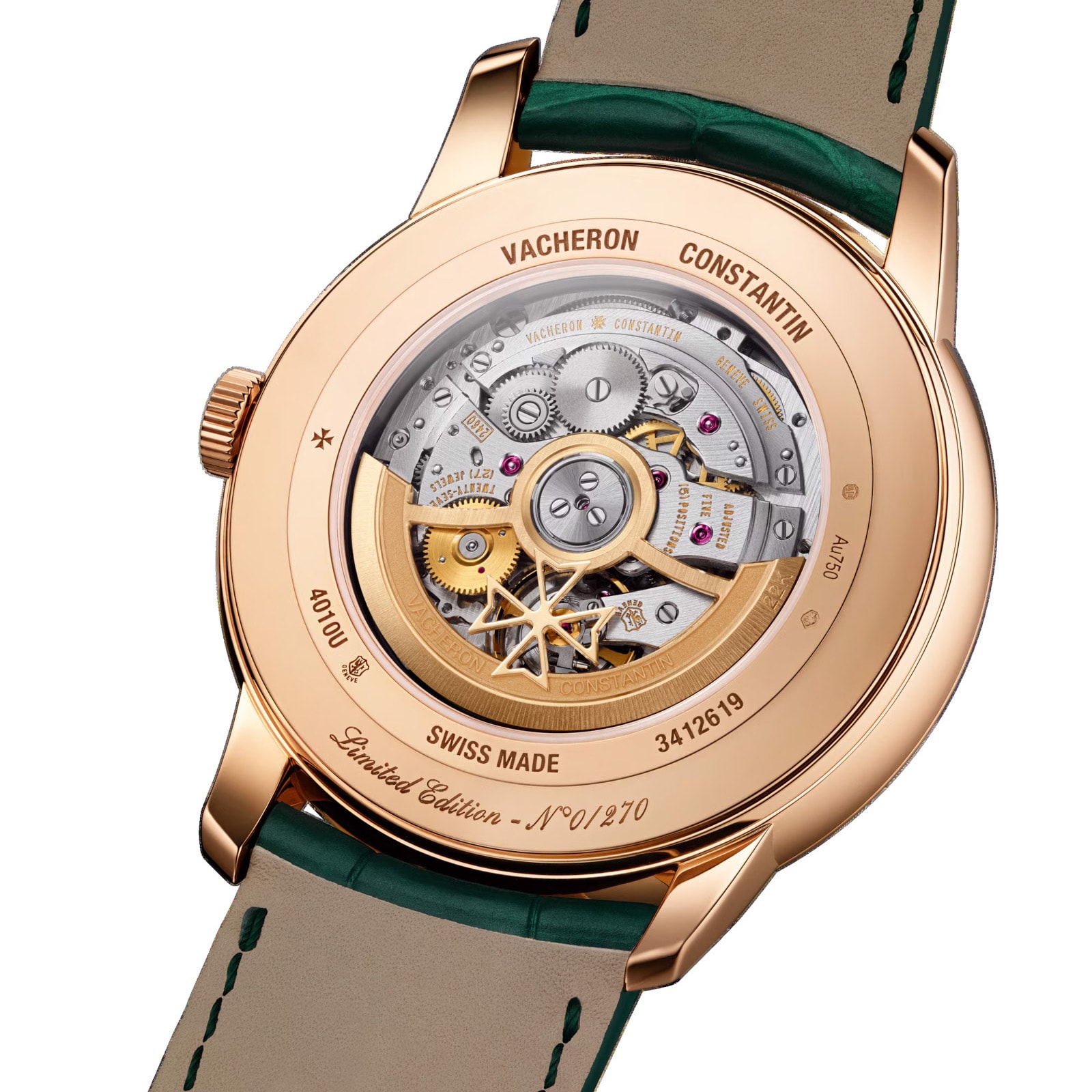 Vacheron Constantin Patrimony Moon Phase Retrograde Date 42.5mm Watch Pink Gold