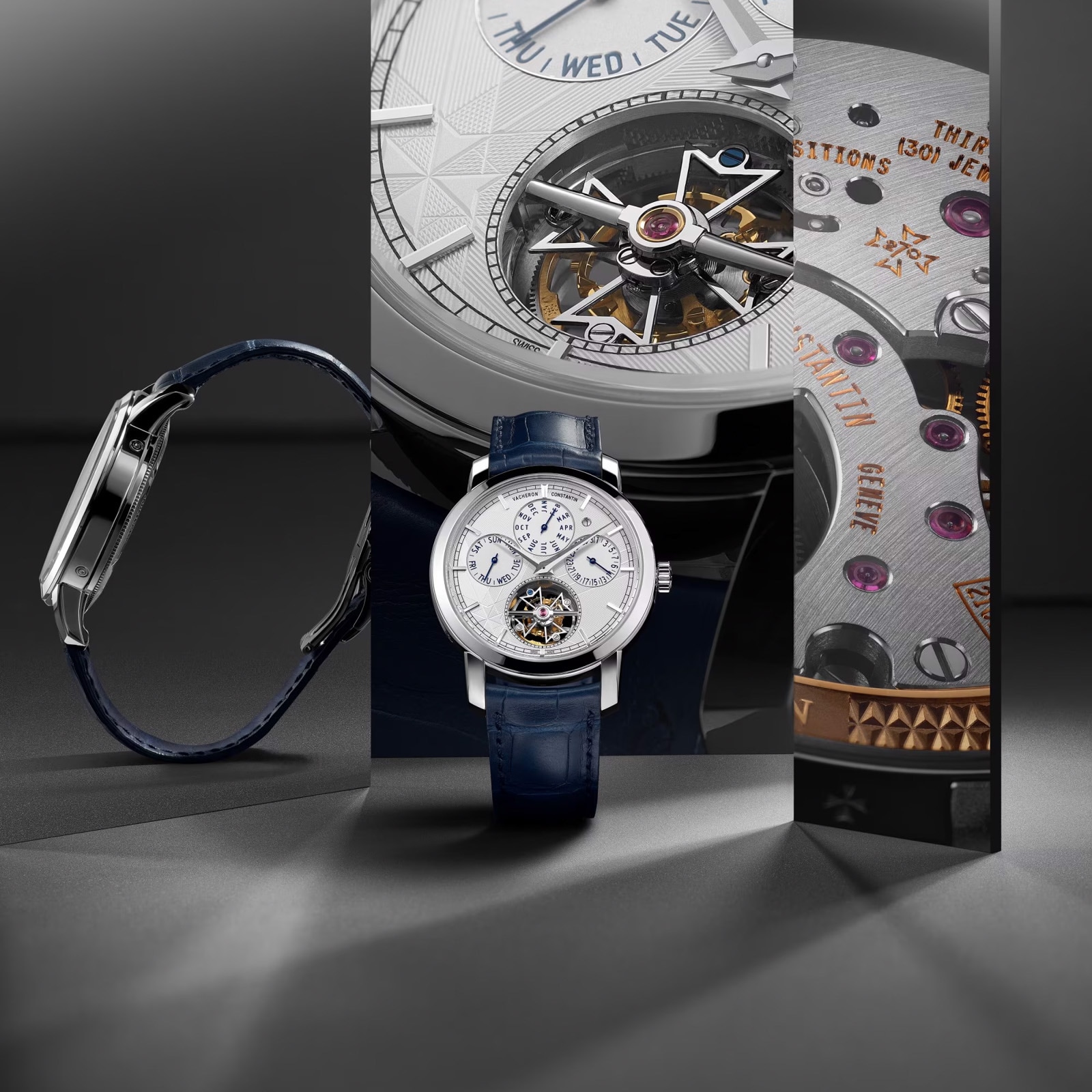 Vacheron Constantin Traditionnelle Tourbillon Perpetual Calendar 42mm Watch Platinum Vacheron Constantin Traditionnelle Tourbillon Perpetual Calendar 42mm Watch Platinum