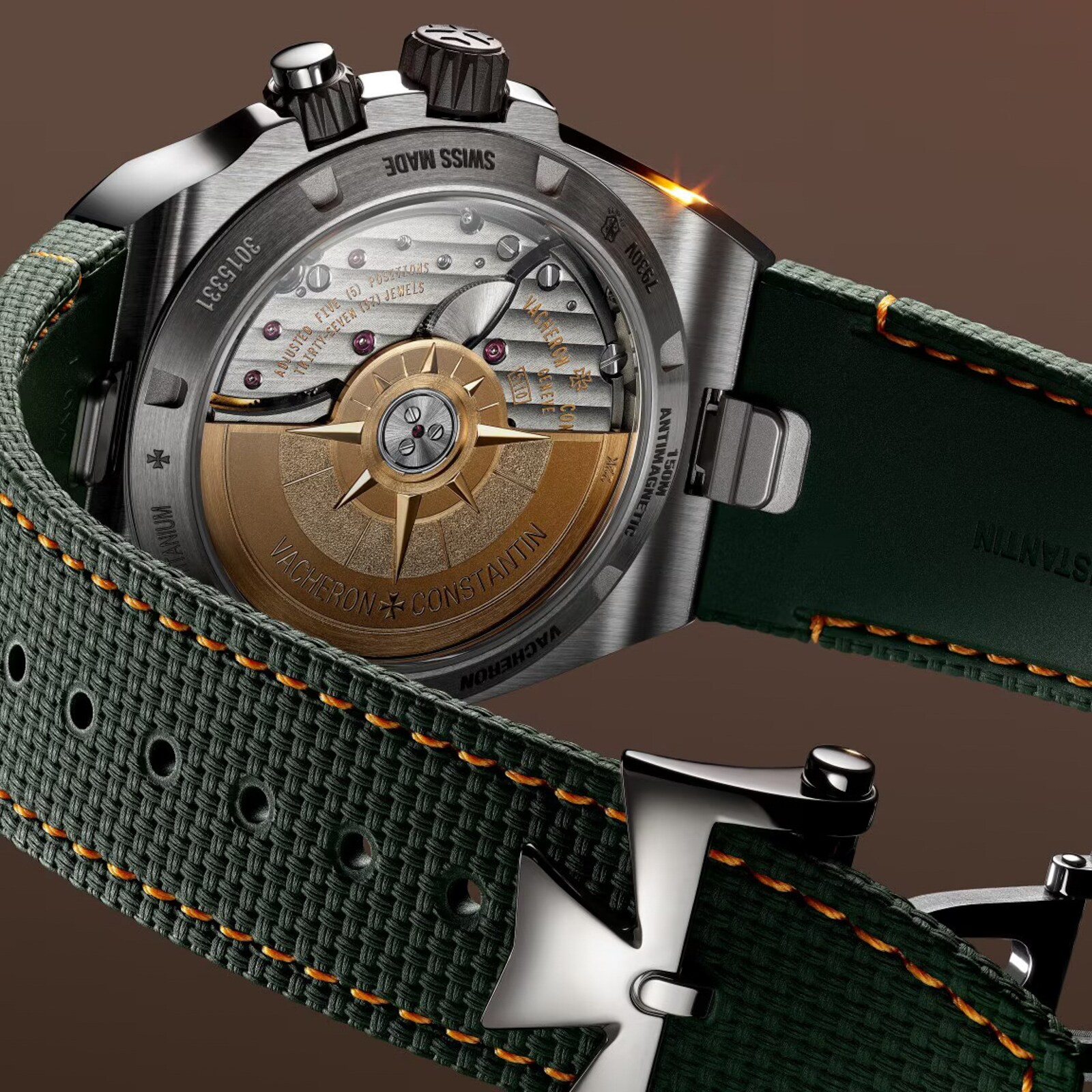 Vacheron Constantin Overseas Dual Time 41mm Mens Watch Green
