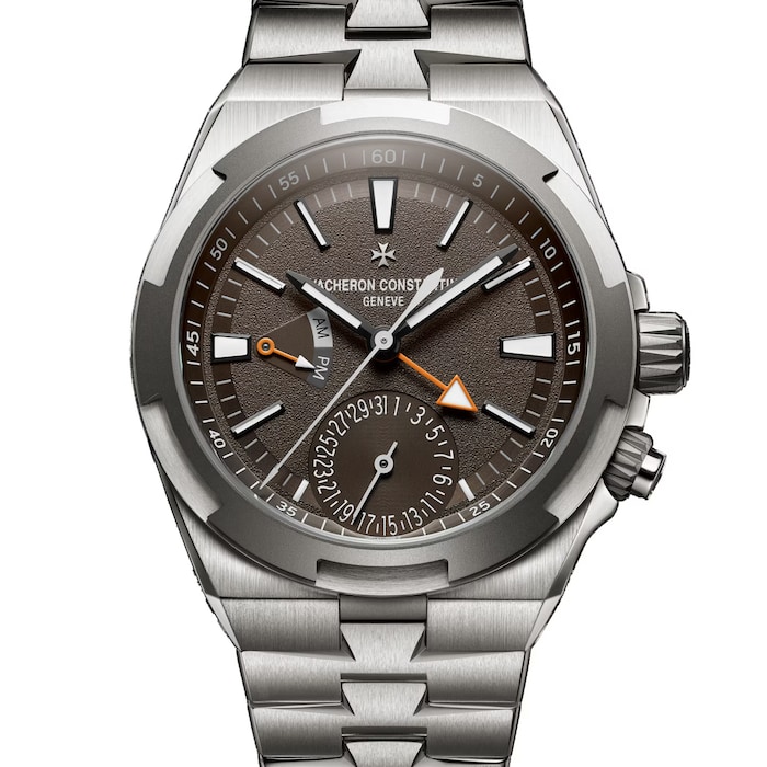 Vacheron Constantin Overseas Dual Time 41mm Mens Watch Brown
