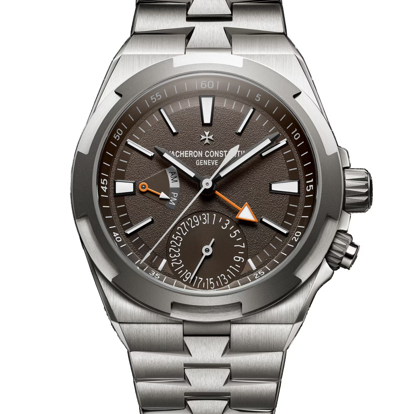 Vacheron Constantin Overseas Dual Time 41mm Mens Watch Brown