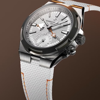 Vacheron Constantin Overseas Dual Time 41mm Mens Watch White