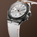 Vacheron Constantin Overseas Dual Time 41mm Mens Watch White