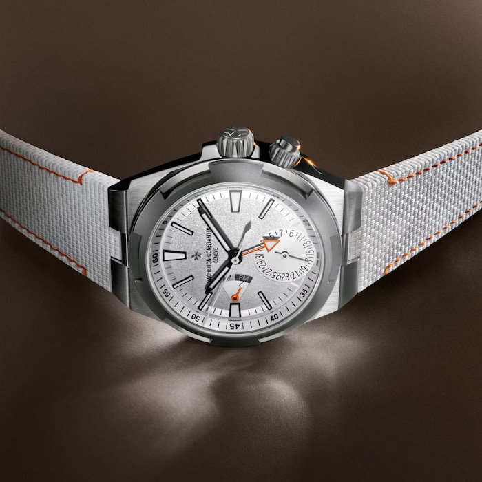 Vacheron Constantin Overseas Dual Time 41mm Mens Watch White
