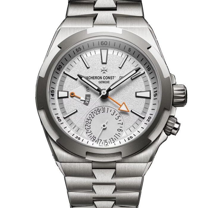 Vacheron Constantin Overseas Dual Time 41mm Mens Watch White