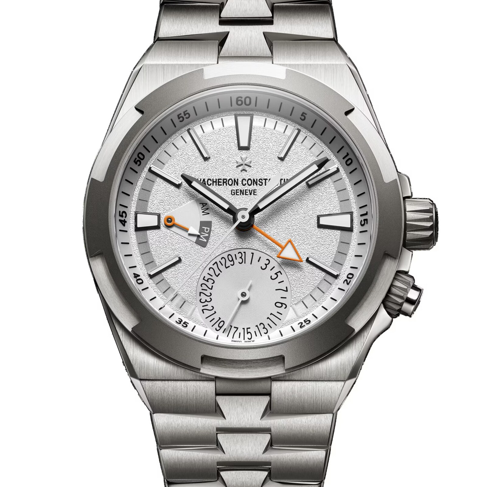Vacheron Constantin Overseas Dual Time 41mm Mens Watch White