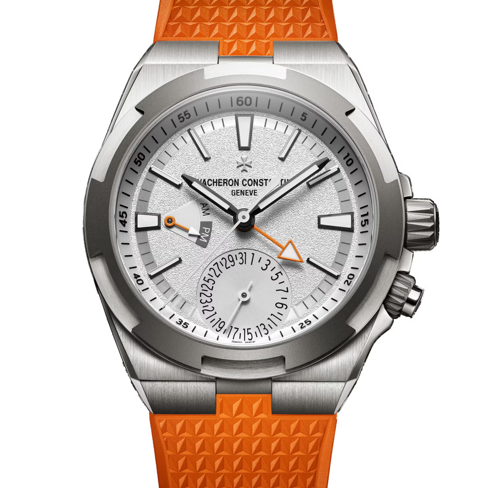 Vacheron Constantin Overseas Dual Time 41mm Mens Watch White