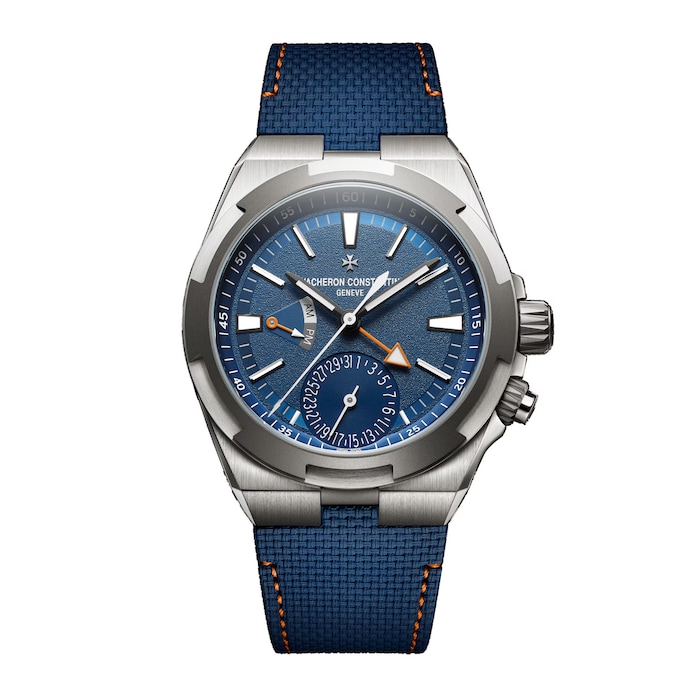 Vacheron Constantin Overseas Dual Time 41mm Mens Watch Blue