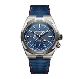 Vacheron Constantin Overseas Dual Time 41mm Mens Watch Blue