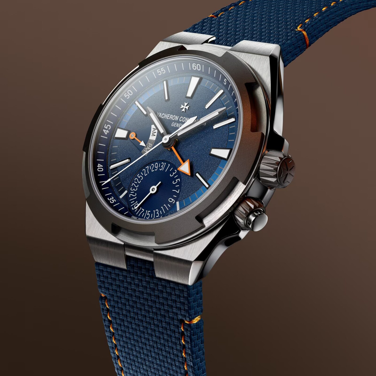 Vacheron Constantin Overseas Dual Time 41mm Mens Watch Blue