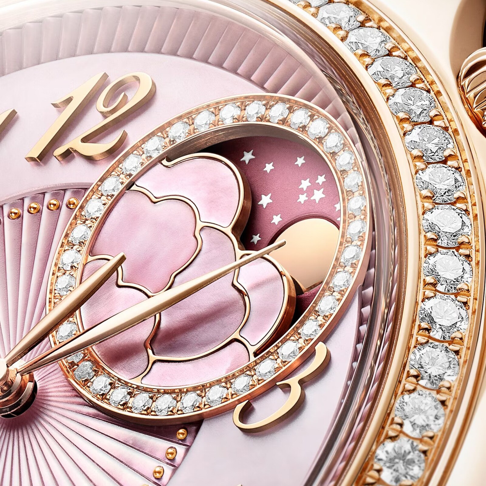 Vacheron Constantin Egerie Moon Phase Limited Edition 37mm Ladies Watch Pink