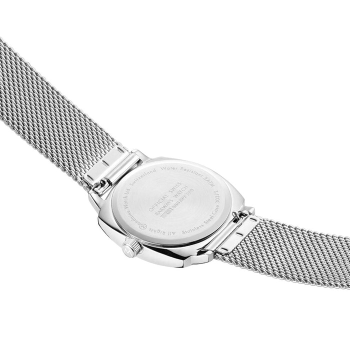 Mondaine Petite Cushion 31mm Ladies Watch White Stainless Steel