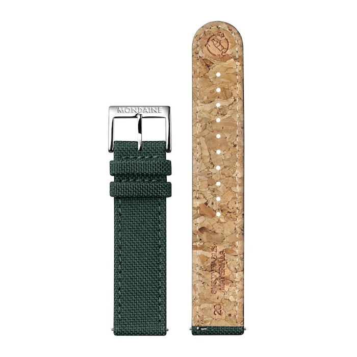 Mondaine Grand Cushion Set 41mm Mens Watch Green