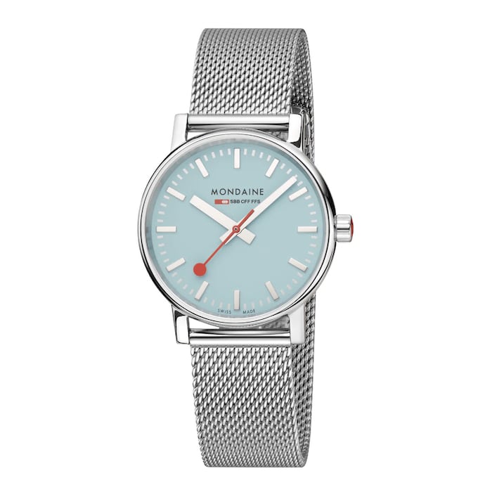 Mondaine Evo2 35mm Unisex Watch Turquoise