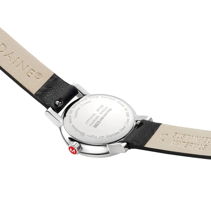 Mondaine Evo2 26mm Ladies Watch White Black Strap