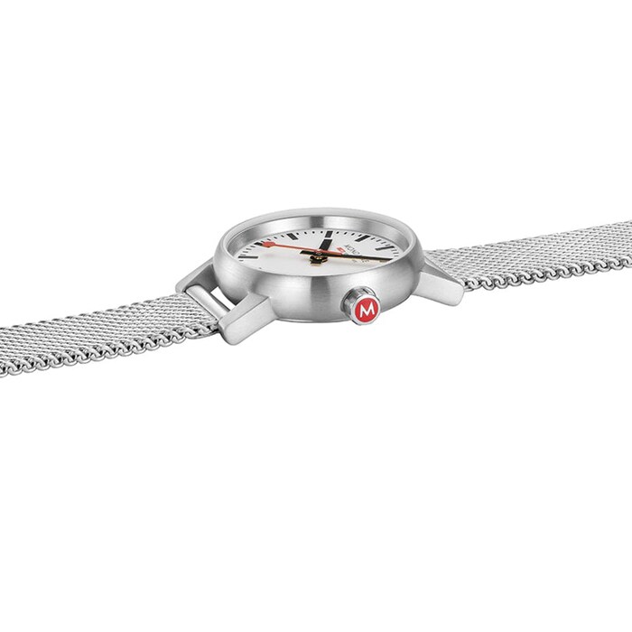 Mondaine Evo2 26mm Ladies Watch White Stainless Steel