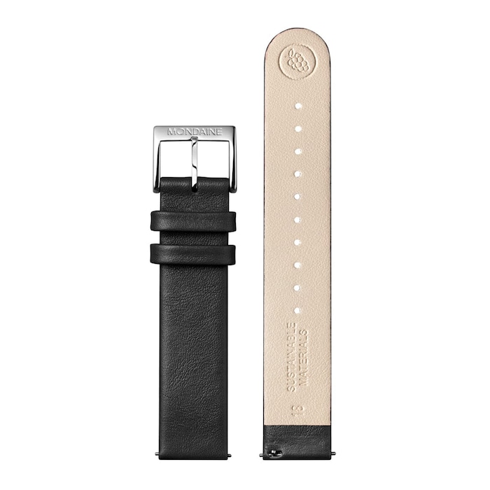 Mondaine Evo2 35mm Unisex Watch White Black Strap