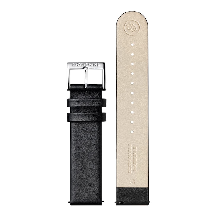 Mondaine Evo2 40mm Unisex Watch White Black Strap