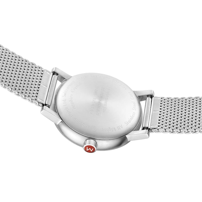 Mondaine Evo2 40mm Unisex Watch White Stainless Steel