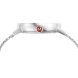 Mondaine Evo2 40mm Unisex Watch White Stainless Steel