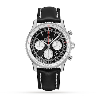 Breitling Navitimer B01 Chronograph 43 Stainless Steel Leather Strap Watch Breitling Navitimer B01 Chronograph 43 Stainless Steel Leather Strap Watch