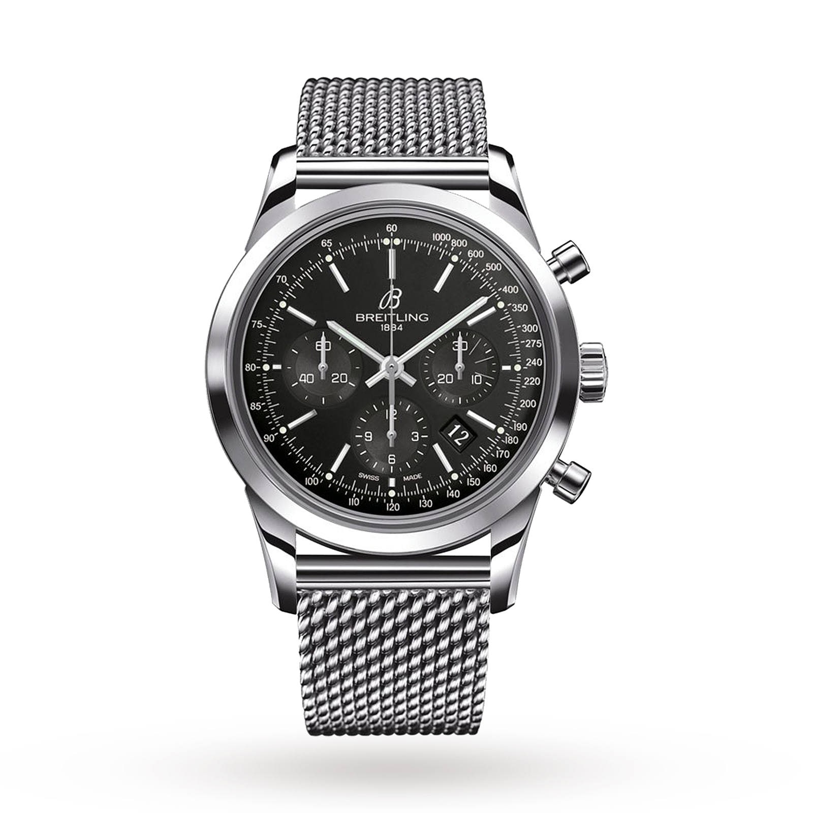 Breitling Transocean Chronograph Watch AB015212 BA99 154A