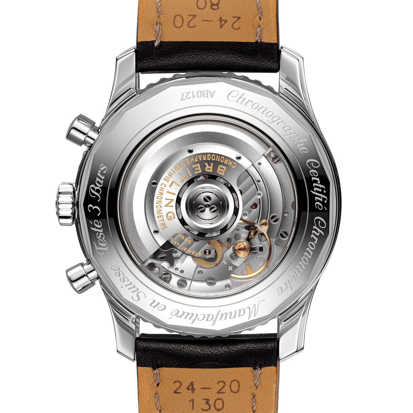Breitling Navitimer B01 Chronograph 46 Leather Strap Watch Breitling Navitimer B01 Chronograph 46 Leather Strap Watch