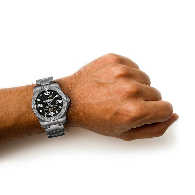 breitling aerospace titanium watch