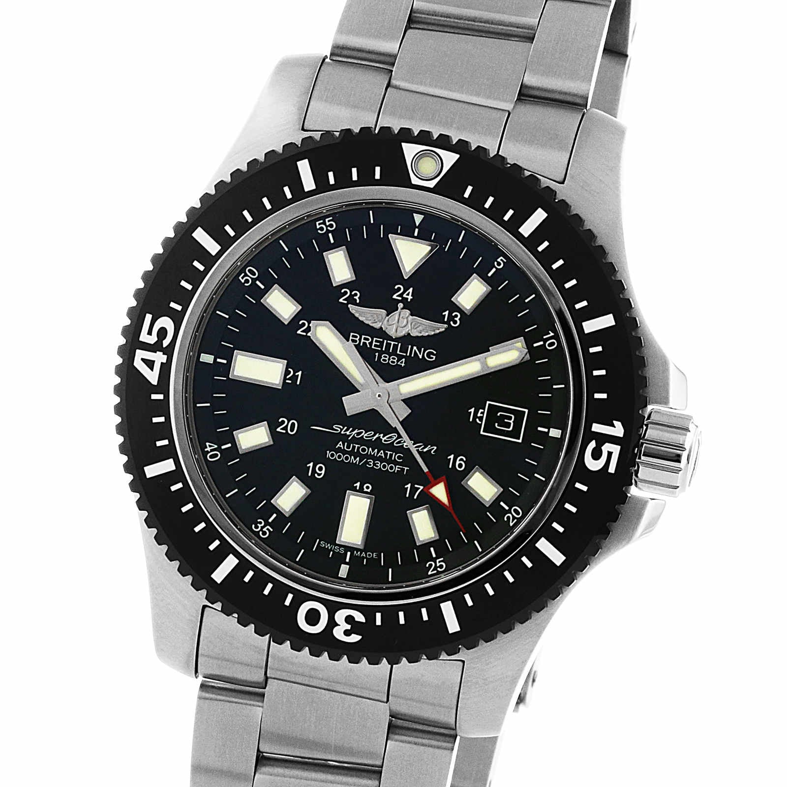 breitling superocean 44 leather strap