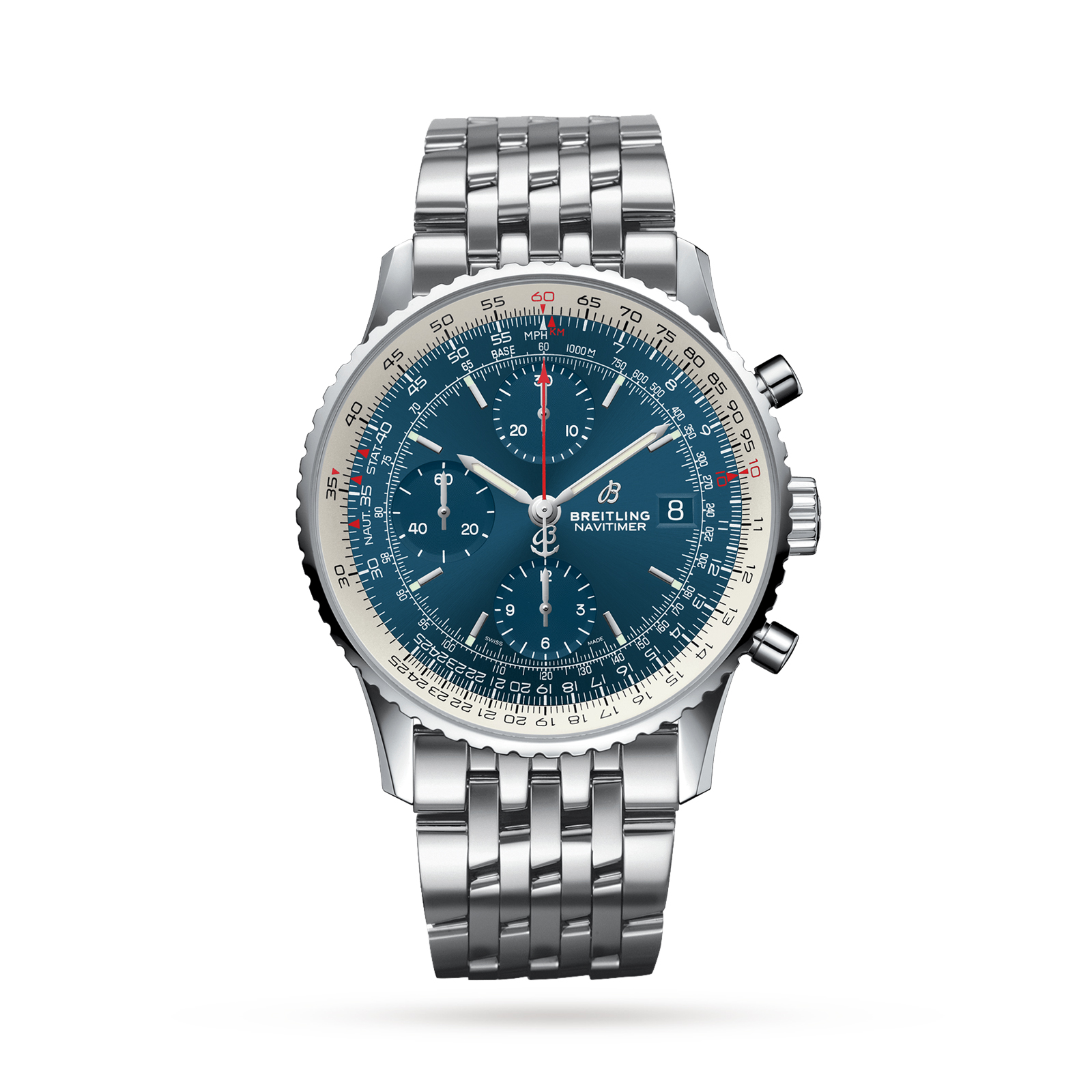 Breitling Navitimer Automatic Chronograph 41 Stainless Steel Blue Watch Breitling Navitimer Automatic Chronograph 41 Stainless Steel Blue Watch