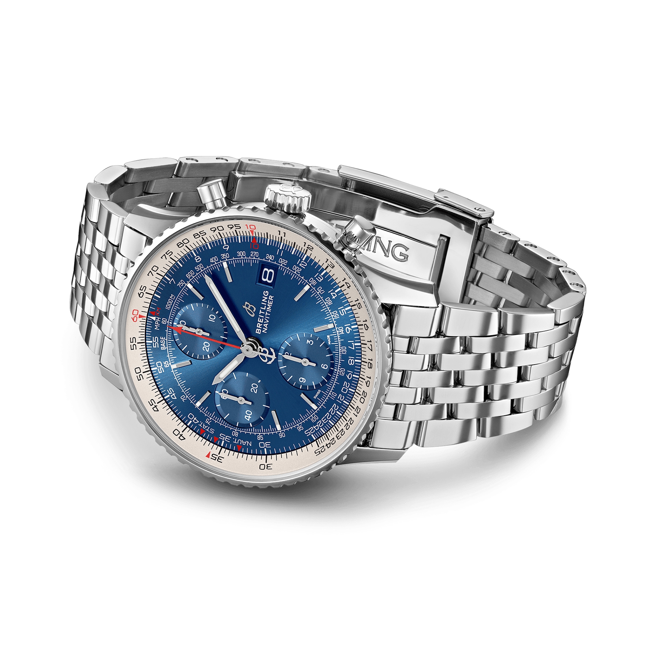 Breitling Navitimer Automatic Chronograph 41 Stainless Steel Blue Watch Breitling Navitimer Automatic Chronograph 41 Stainless Steel Blue Watch