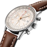 Breitling Navitimer Automatic Chronograph 41 Stainless Steel Leather Strap Watch