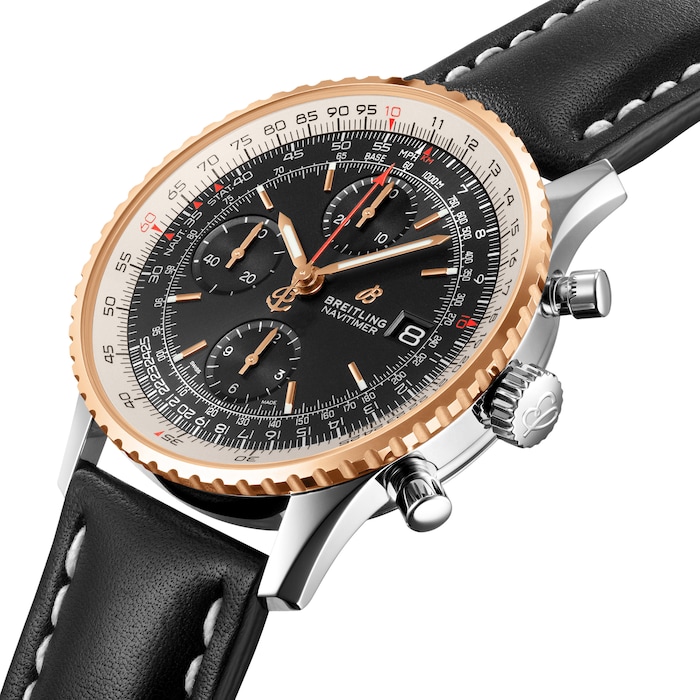 Breitling Navitimer 41 Chronograph Leather Strap Watch