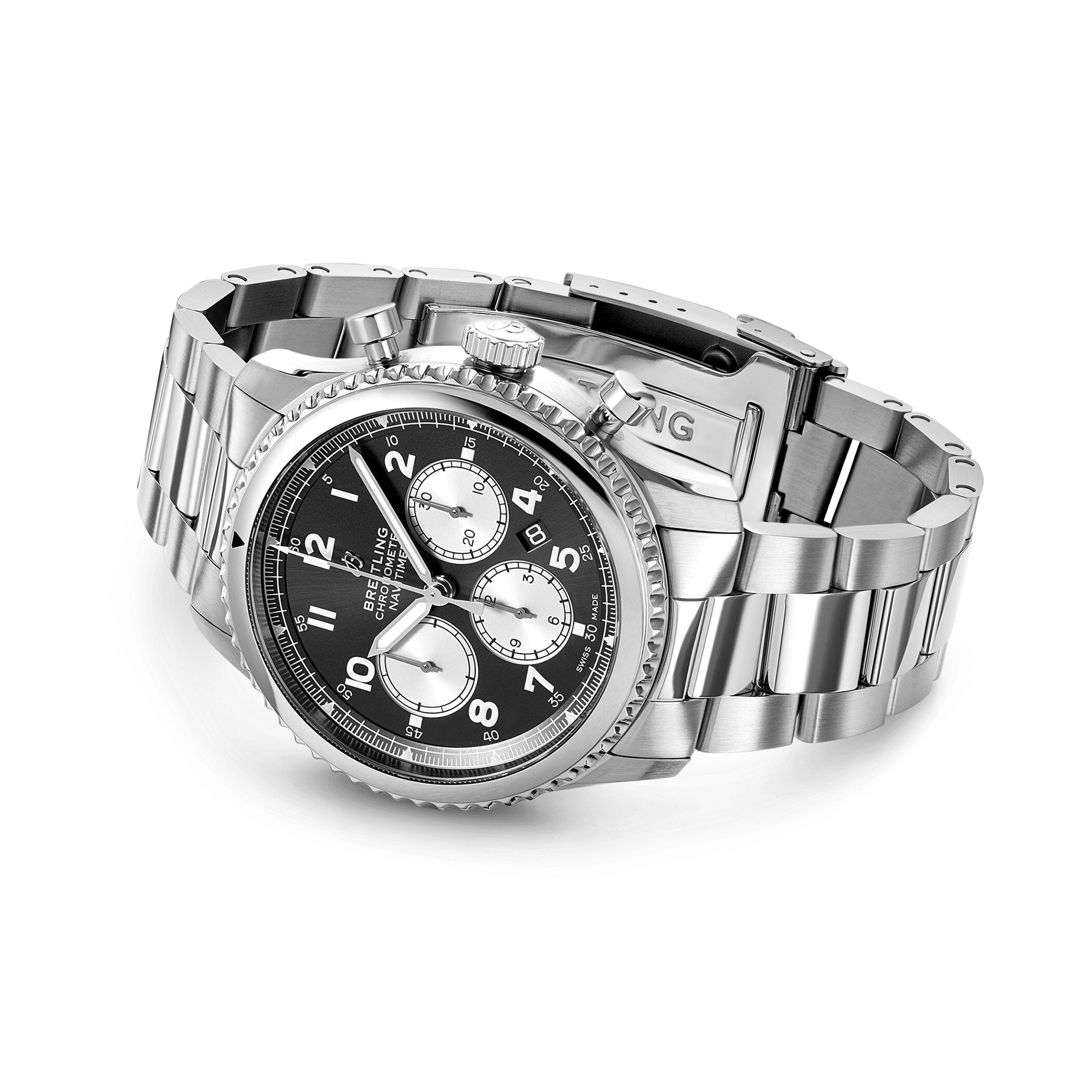 Breitling Aviator 8 Chronograph Automatic Mens Watch AB0117131B1A1 ...