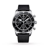 Breitling Superocean Heritage Chronograph 44 Stainless Steel Rubber Strap Watch