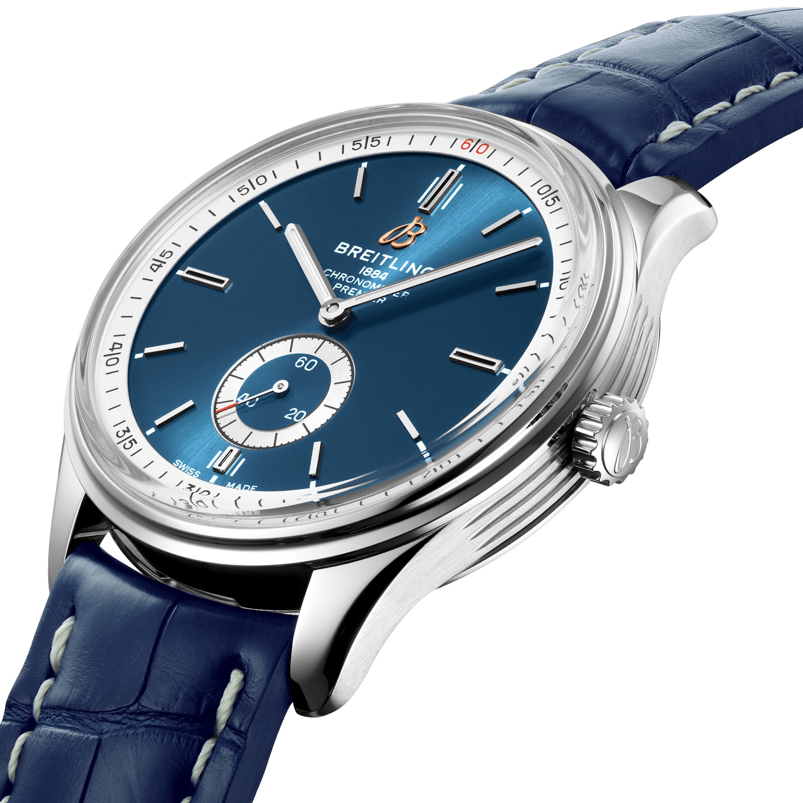 Breitling Premier Automatic 40 Leather Strap Watch