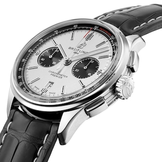 Breitling Premier B01 Chronograph 42 Leather Strap Watch