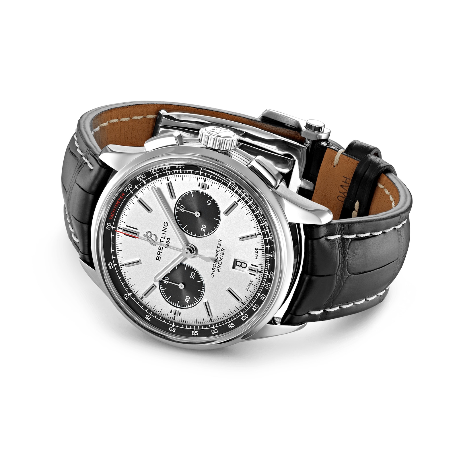 Breitling Premier B01 Chronograph 42 Leather Strap Watch